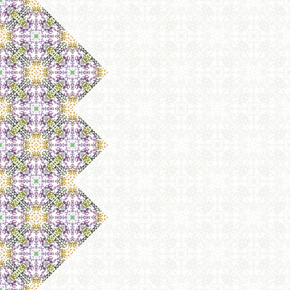 islámico Arábica resumen ornamental bandera con geométrico modelo y decorativo ornamento vector