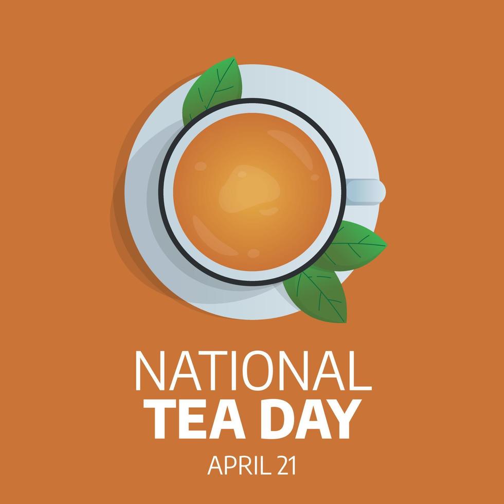 vector graphic of national tea day good for national tea day
