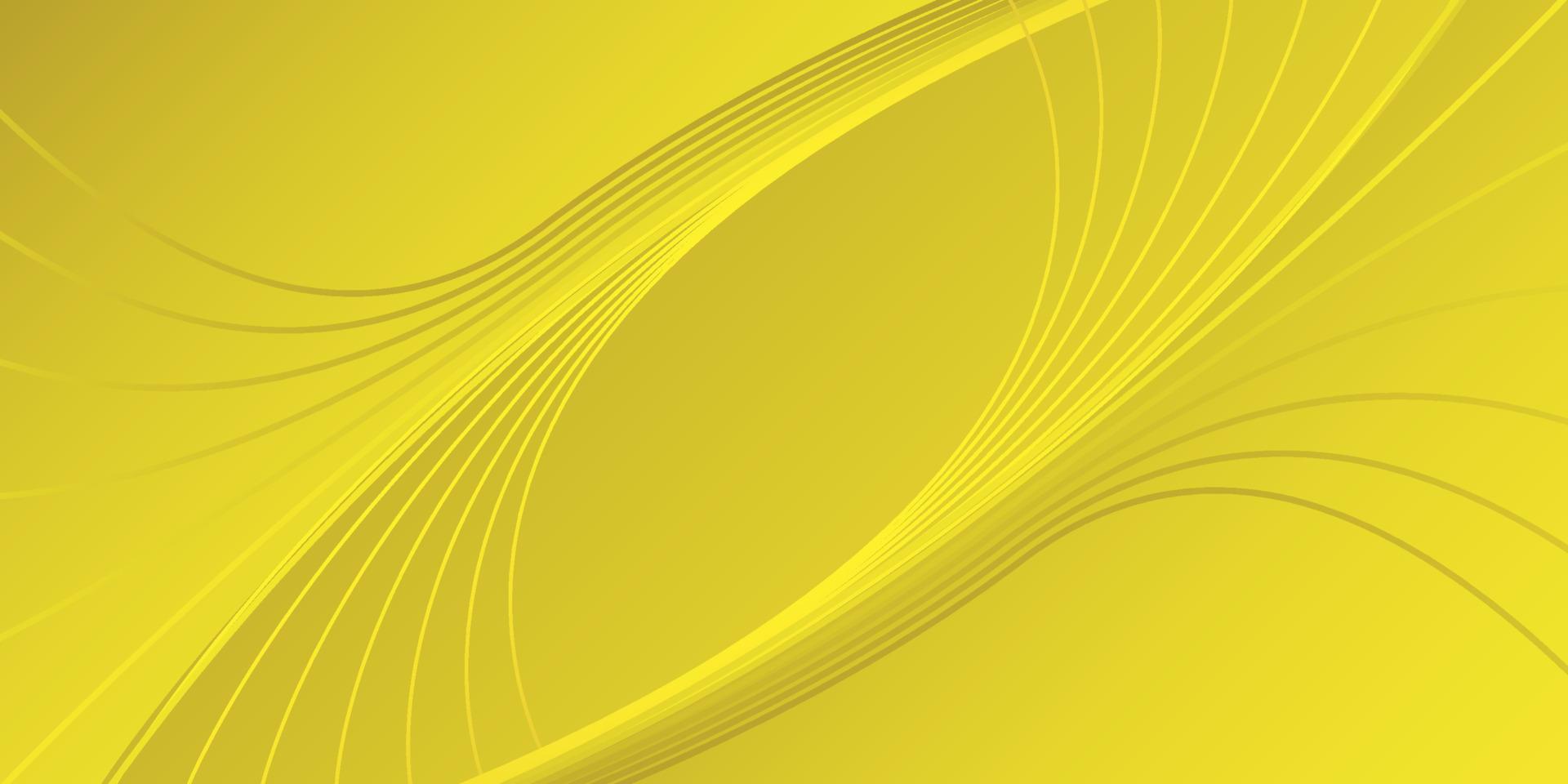 Wave Yellow Abstract Banner Background vector