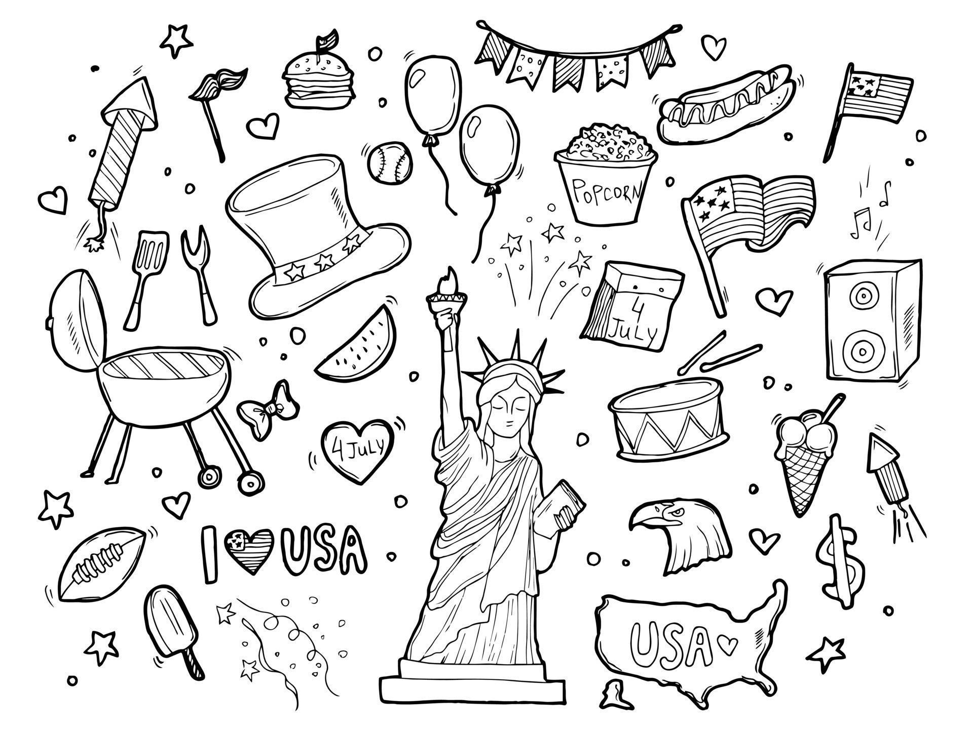 doodle cricket fourth of july