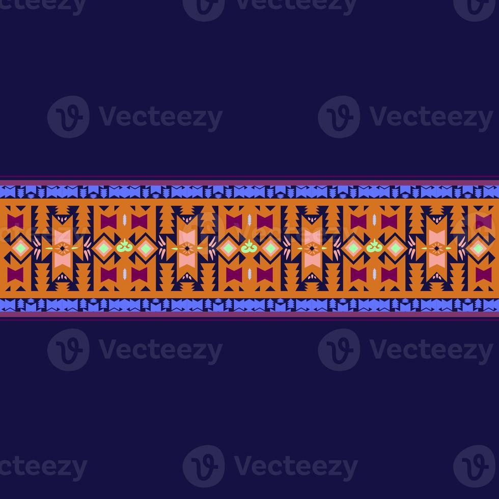 Ikat geometric folklore ornament. Tribal ethnic texture. Seamless striped pattern in Aztec style. Figure tribal embroidery. Indian, Scandinavian, Gyp sy, Mexican, folk pattern.ikat Seamless pattern. photo