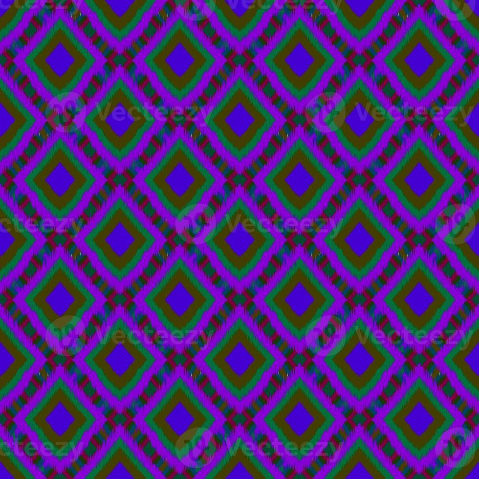 Ikat geometric folklore ornament. Tribal ethnic texture. Seamless striped pattern in Aztec style. Figure tribal embroidery. Indian, Scandinavian, Gyp sy, Mexican, folk pattern.ikat pattern. photo