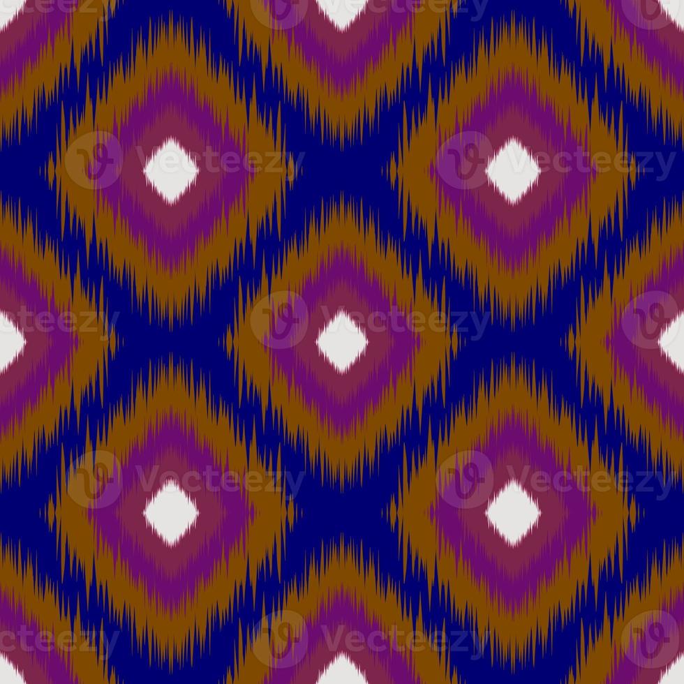 Ikat geometric folklore ornament. Tribal ethnic texture. Seamless striped pattern in Aztec style. Figure tribal embroidery. Indian, Scandinavian, Gyp sy, Mexican, folk pattern.ikat pattern. photo