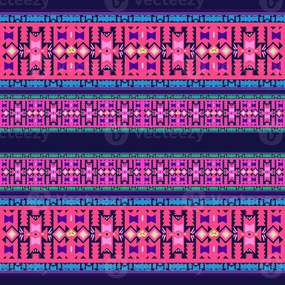 Ikat geometric folklore ornament. Tribal ethnic texture. Seamless striped pattern in Aztec style. Figure tribal embroidery. Indian, Scandinavian, Gyp sy, Mexican, folk pattern.ikat Seamless pattern. photo