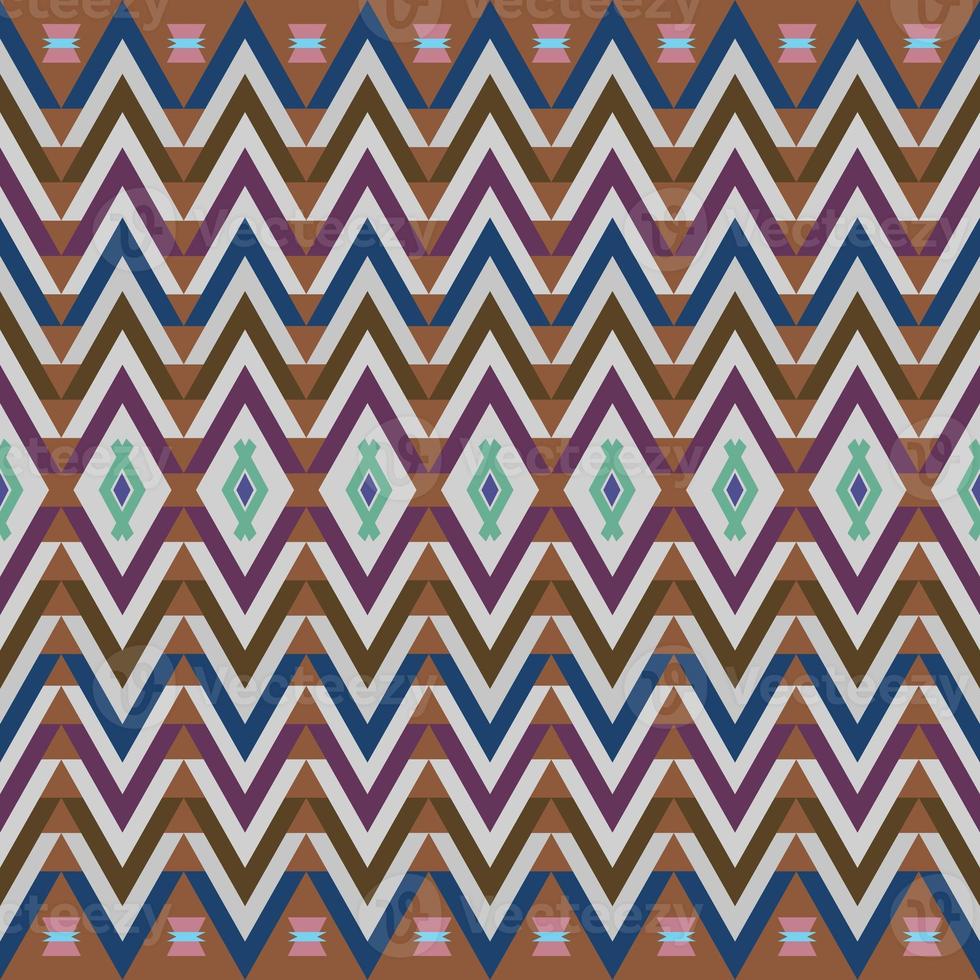 Ikat geometric folklore ornament. Tribal ethnic texture. Seamless striped pattern in Aztec style. Figure tribal embroidery. Indian, Scandinavian, Gyp sy, Mexican, folk pattern.Seamless pattern fab photo
