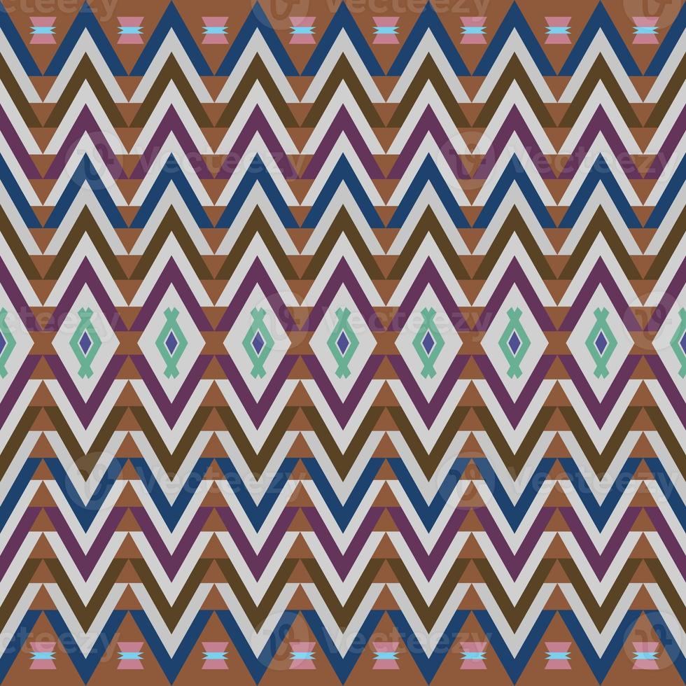 Ikat geometric folklore ornament. Tribal ethnic texture. Seamless striped pattern in Aztec style. Figure tribal embroidery. Indian, Scandinavian, Gyp sy, Mexican, folk pattern.Seamless pattern fab photo