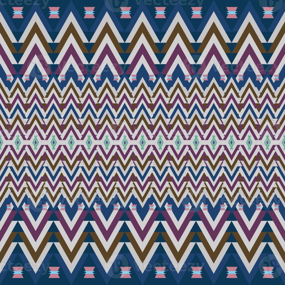 Ikat geometric folklore ornament. Tribal ethnic texture. Seamless striped pattern in Aztec style. Figure tribal embroidery. Indian, Scandinavian, Gyp sy, Mexican, folk pattern.Seamless pattern fab photo
