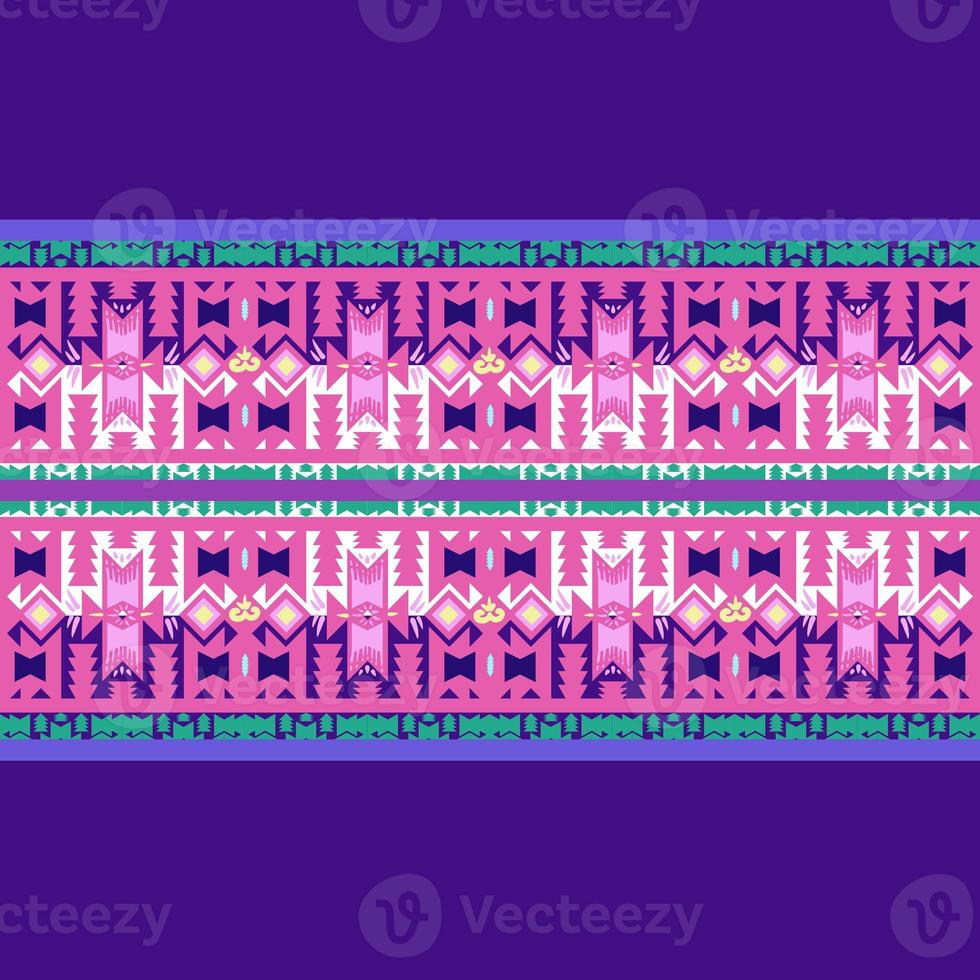 Ikat geometric folklore ornament. Tribal ethnic texture. Seamless striped pattern in Aztec style. Figure tribal embroidery. Indian, Scandinavian, Gyp sy, Mexican, folk pattern.ikat Seamless pattern. photo