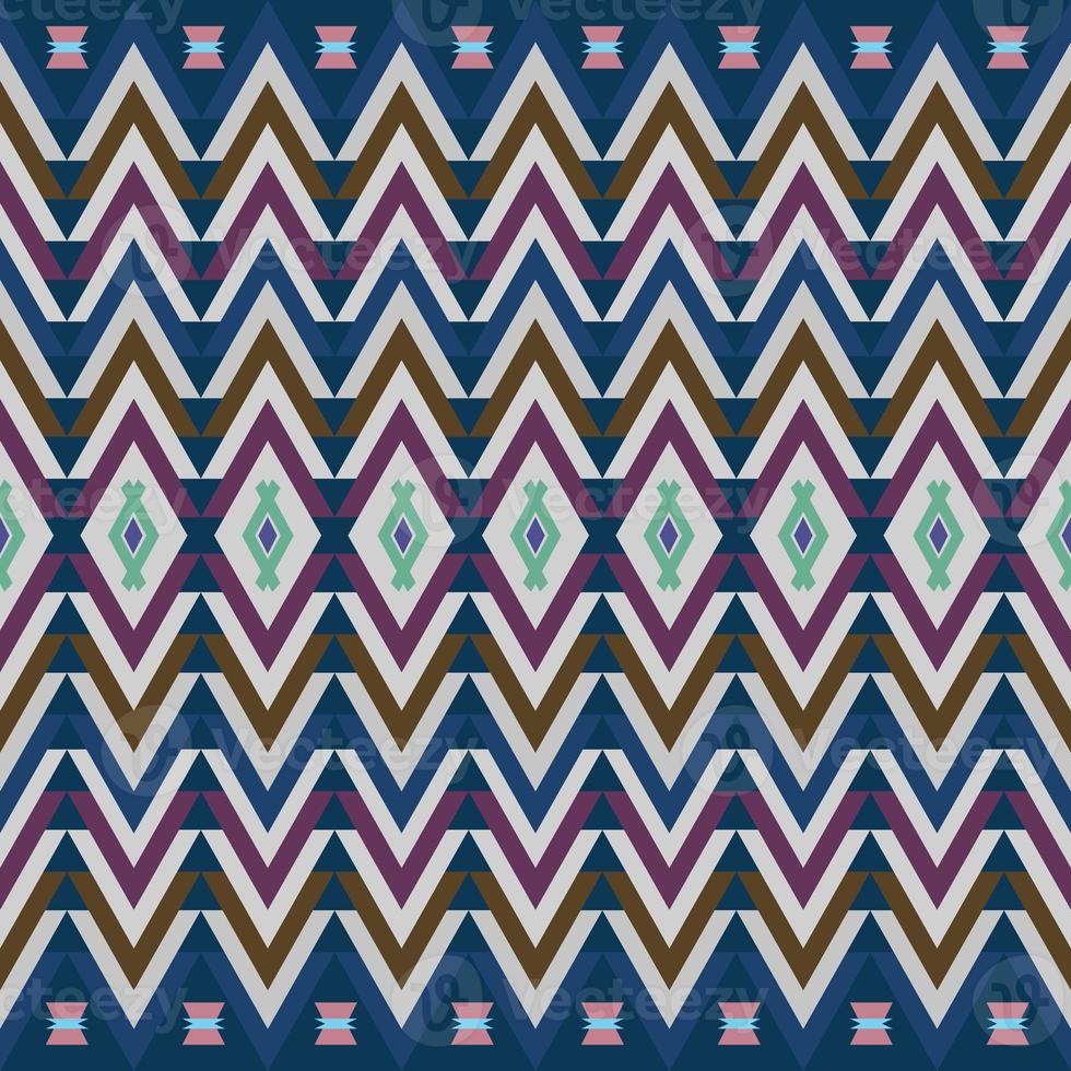 Ikat geometric folklore ornament. Tribal ethnic texture. Seamless striped pattern in Aztec style. Figure tribal embroidery. Indian, Scandinavian, Gyp sy, Mexican, folk pattern.Seamless pattern fab photo