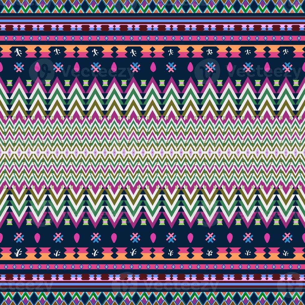 Ikat geometric folklore ornament. Tribal ethnic texture. Seamless striped pattern in Aztec style. Figure tribal embroidery. Indian, Scandinavian, Gyp sy, Mexican, folk pattern. Seamless pattern fab photo
