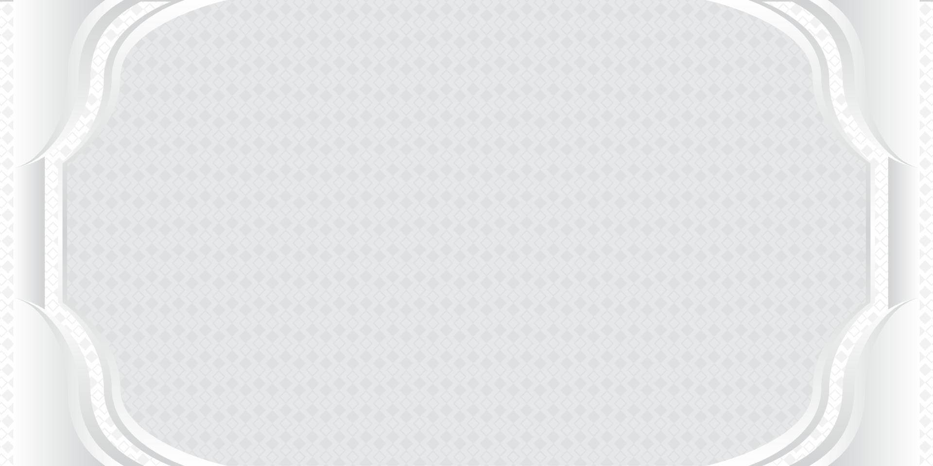 Islamic White Clean Minimalist Banner Background vector