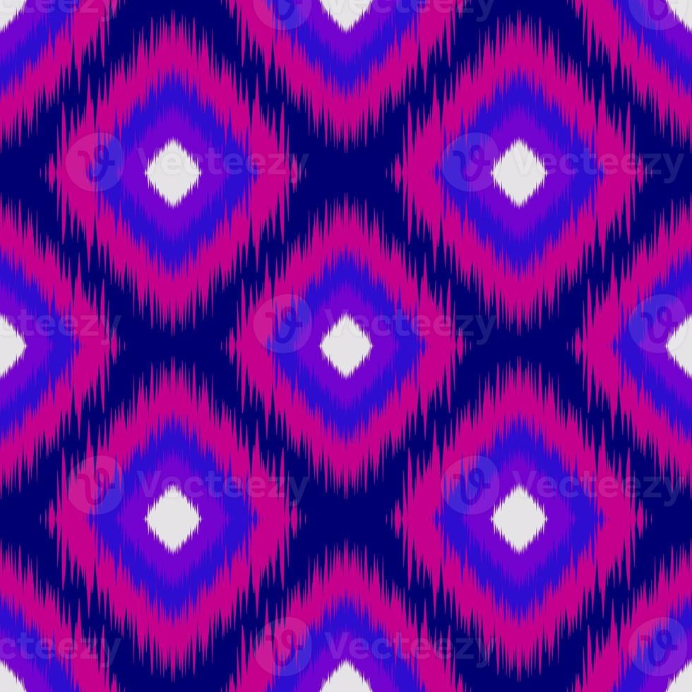 Ikat geometric folklore ornament. Tribal ethnic texture. Seamless striped pattern in Aztec style. Figure tribal embroidery. Indian, Scandinavian, Gyp sy, Mexican, folk pattern.ikat pattern. photo