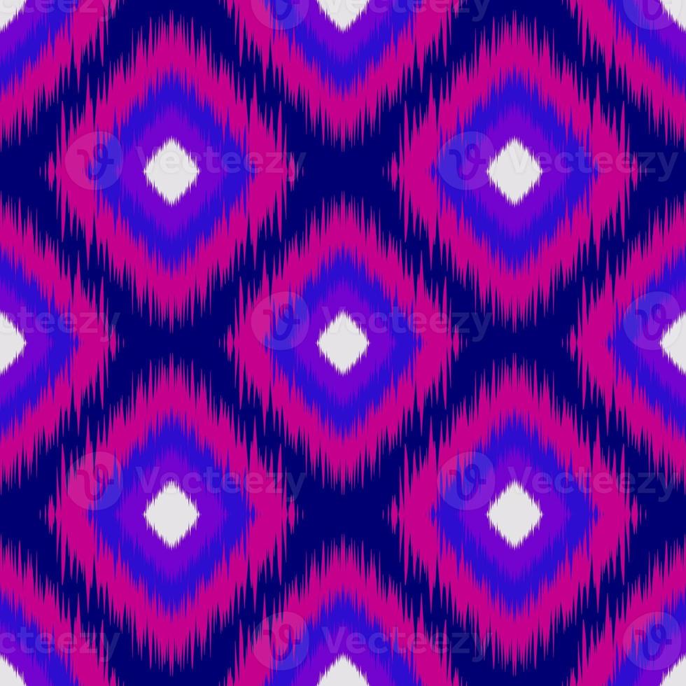 Ikat geometric folklore ornament. Tribal ethnic texture. Seamless striped pattern in Aztec style. Figure tribal embroidery. Indian, Scandinavian, Gyp sy, Mexican, folk pattern.ikat pattern. photo