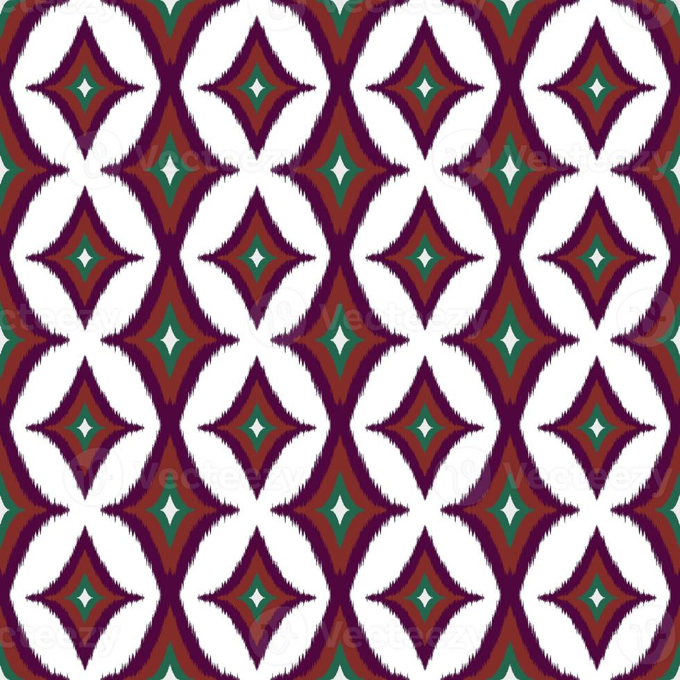 Ikat geometric folklore ornament, Tribal ethnic texture. Seamless striped pattern in Aztec style, Figure tribal embroidery, Scandinavian, Ikat pattern photo
