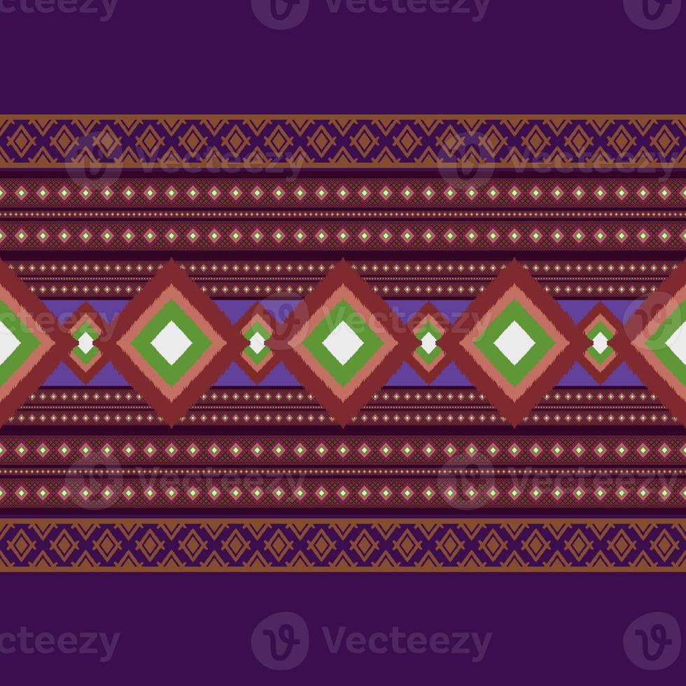 Ikat geometric folklore ornament.Tribal ethnic texture.Seamless striped pattern in Aztec style. Figure tribal embroidery.Indian, Scandinavian,Gypsy,Mexican,ikat pattern. photo