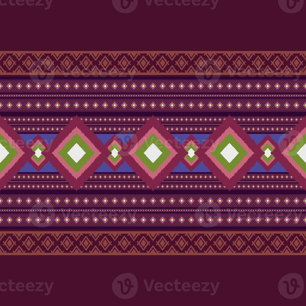 Ikat geometric folklore ornament.Tribal ethnic texture.Seamless striped pattern in Aztec style. Figure tribal embroidery.Indian, Scandinavian,Gypsy,Mexican,ikat pattern. photo