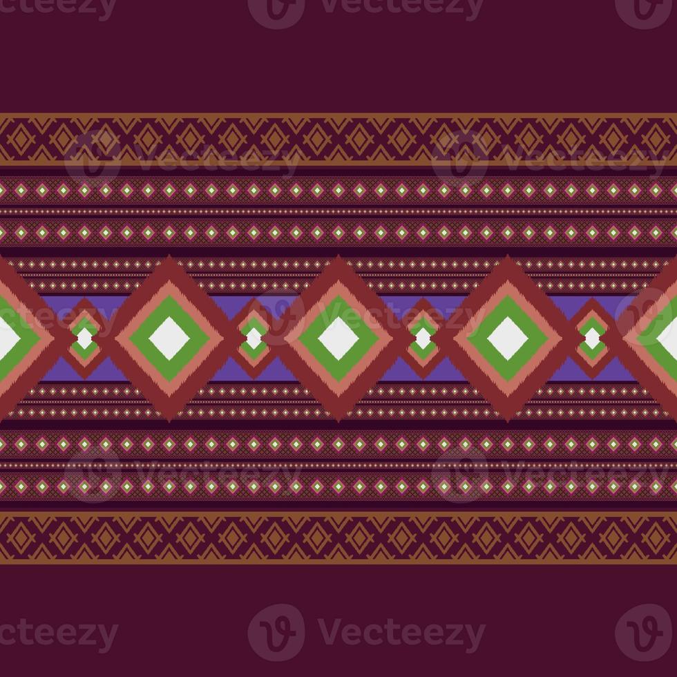 Ikat geometric folklore ornament.Tribal ethnic texture.Seamless striped pattern in Aztec style. Figure tribal embroidery.Indian, Scandinavian,Gypsy,Mexican,ikat pattern. photo