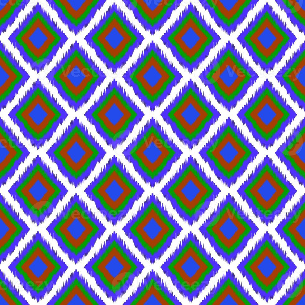 Ikat geometric folklore ornament. Tribal ethnic texture. Seamless striped pattern in Aztec style. Figure tribal embroidery. Indian, Scandinavian, Gyp sy, Mexican, folk pattern.ikat pattern. photo