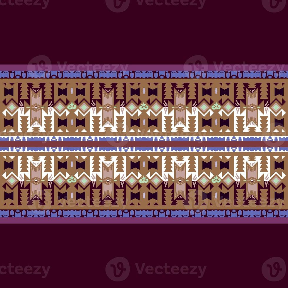 Ikat geometric folklore ornament. Tribal ethnic texture. Seamless striped pattern in Aztec style. Figure tribal embroidery. Indian, Scandinavian, Gyp sy, Mexican, folk pattern.ikat Seamless pattern. photo