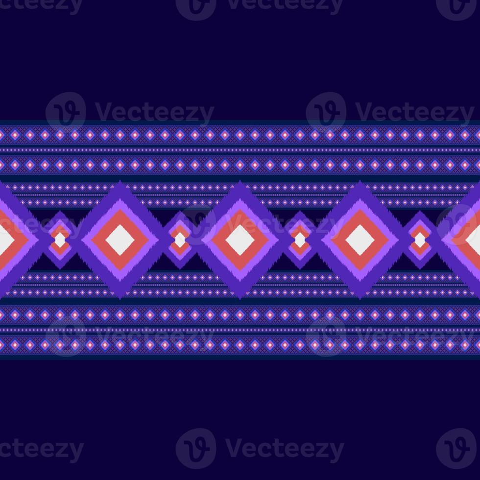 Ikat geometric folklore ornament.Tribal ethnic texture.Seamless striped pattern in Aztec style. Figure tribal embroidery.Indian, Scandinavian,Gypsy,Mexican,ikat pattern. photo