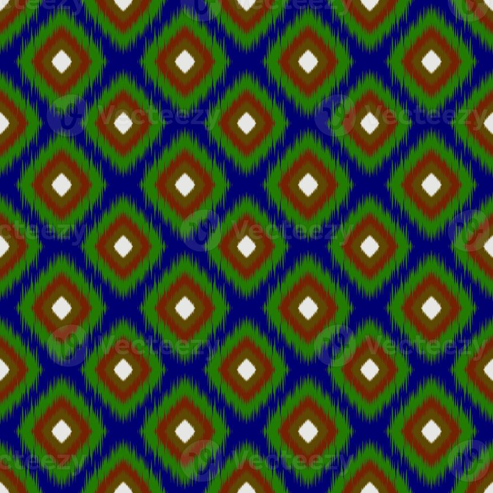 Ikat geometric folklore ornament. Tribal ethnic texture. Seamless striped pattern in Aztec style. Figure tribal embroidery. Indian, Scandinavian, Gyp sy, Mexican, folk pattern.ikat pattern. photo