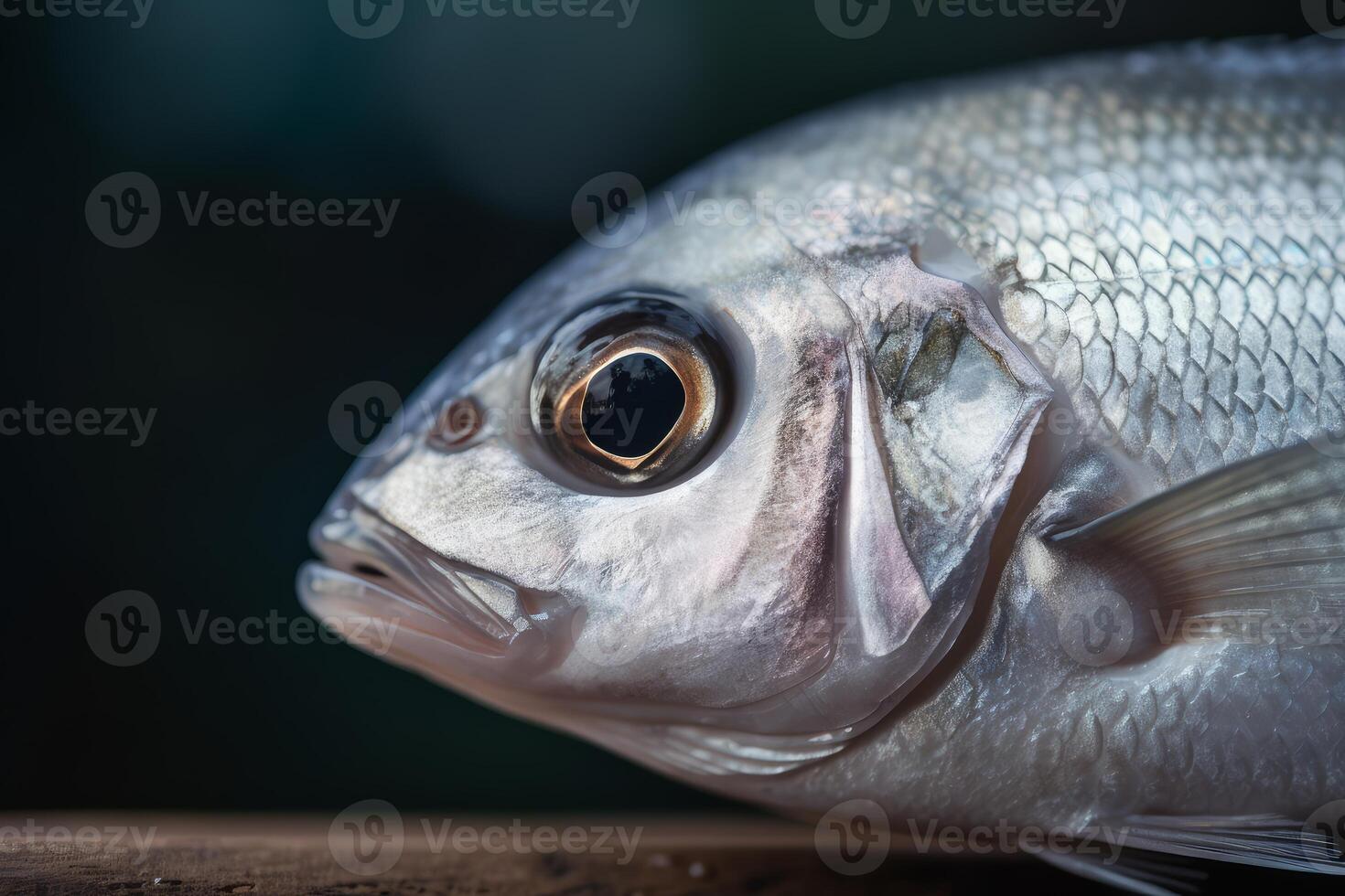 soft hues of the fresh fish face image photo