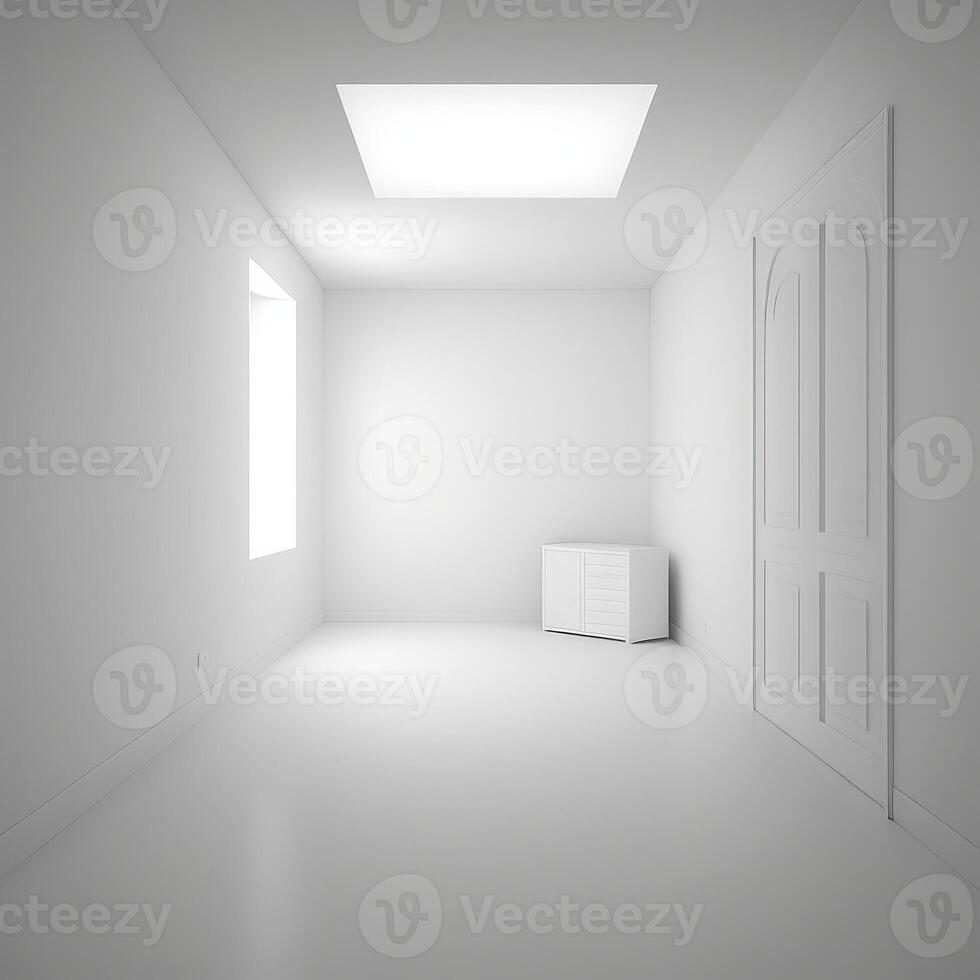 image of white empty room photo