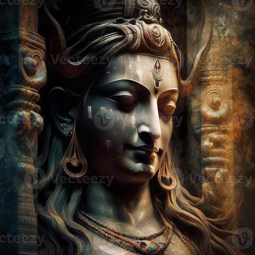 The Lord Shiva amazing statue photo