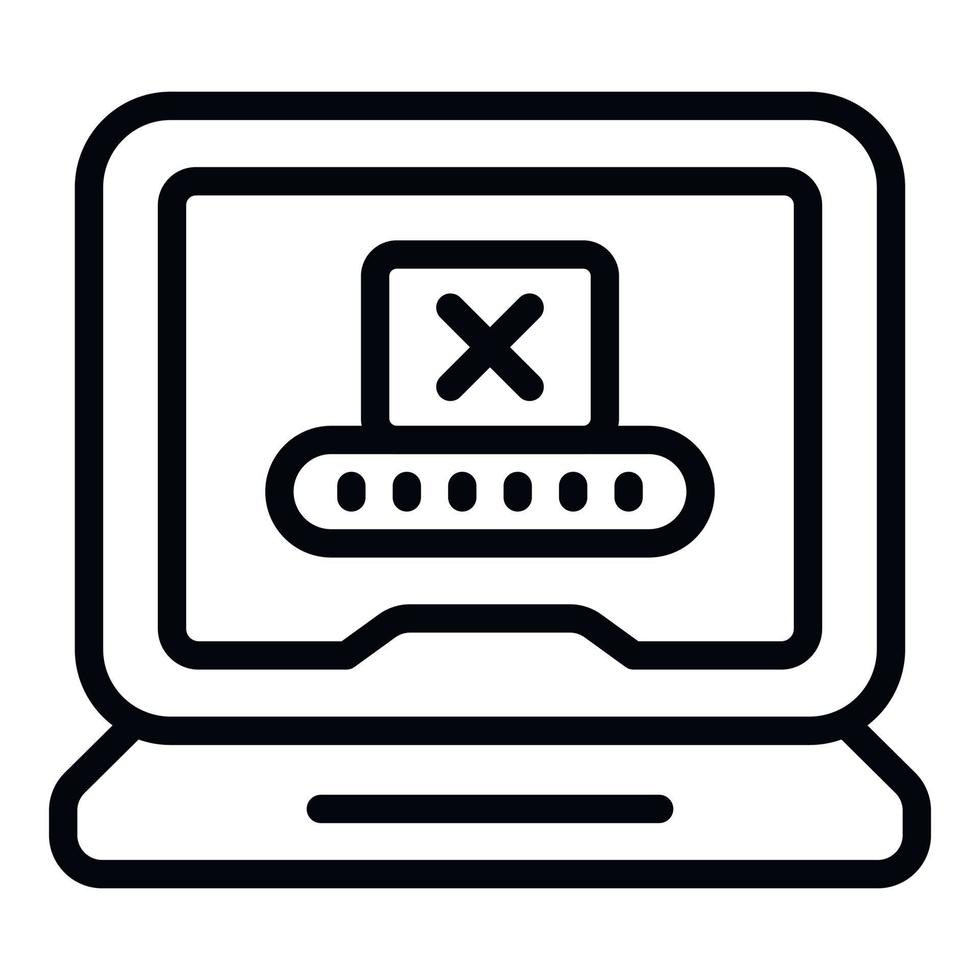 Profile lock icon outline vector. Internet account vector