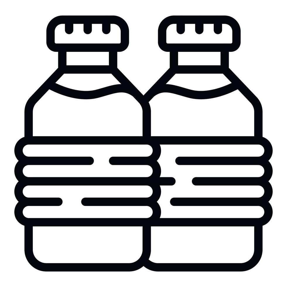 Big water bottle icon outline vector. Tank reservoir vector