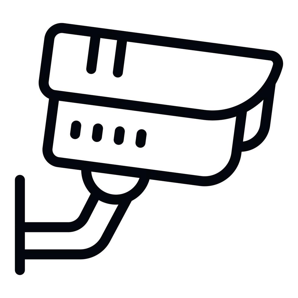 Outdoor security camera icon outline vector. Safety guard vector