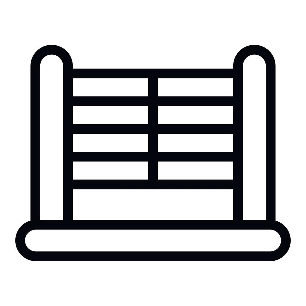 Sport ring icon outline vector. Boxing fight vector