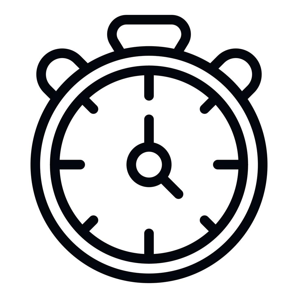 Boxing stopwatch icon outline vector. Boxer fight vector