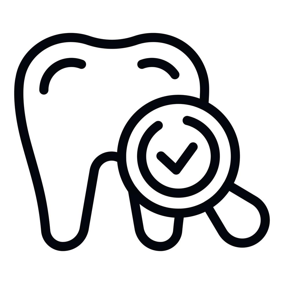 Puppy tooth icon outline vector. Pet animal vector