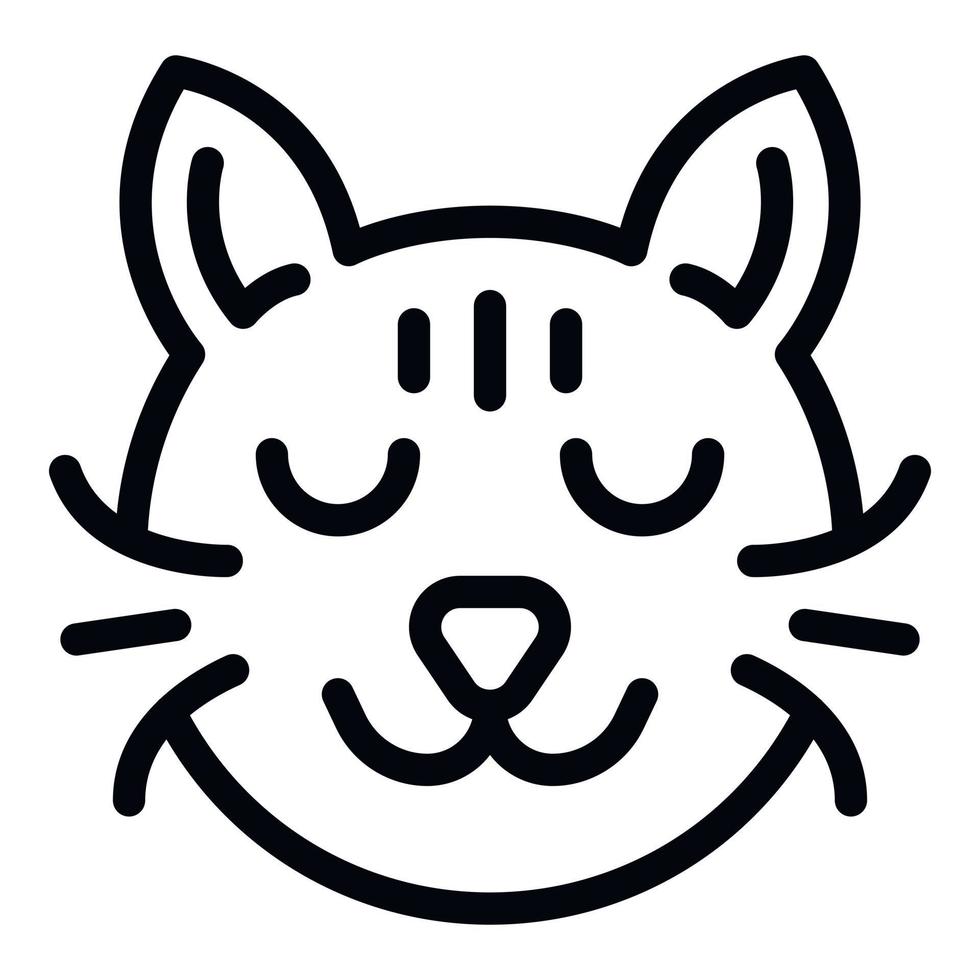 Cat health icon outline vector. Pet animal vector