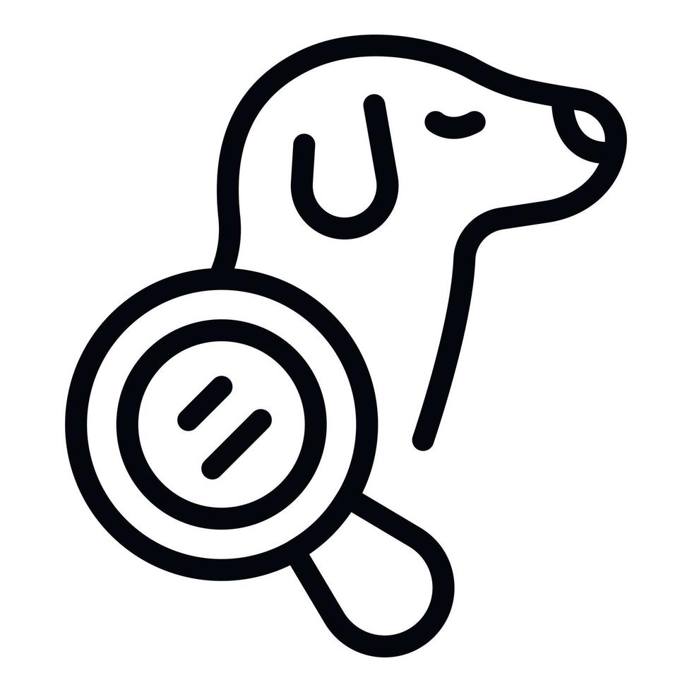 Pet health icon outline vector. Dog animal vector