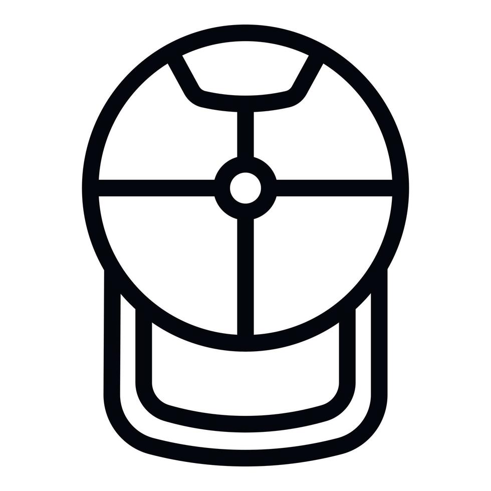 Cap object icon outline vector. Baseball hat vector