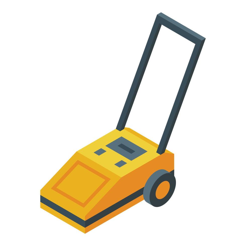 Home washing machine icon isometric vector. Cleaning floor vector