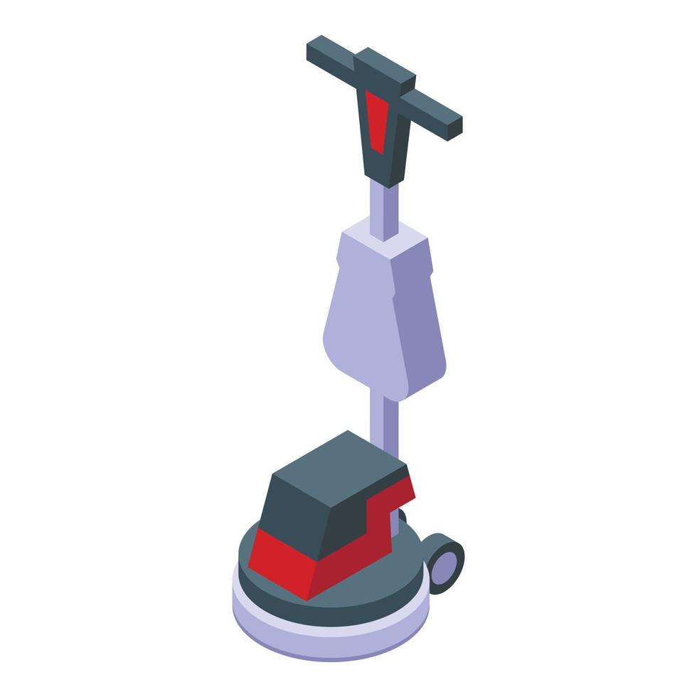 Cleaner machine icon isometric vector. Cleaning floor vector