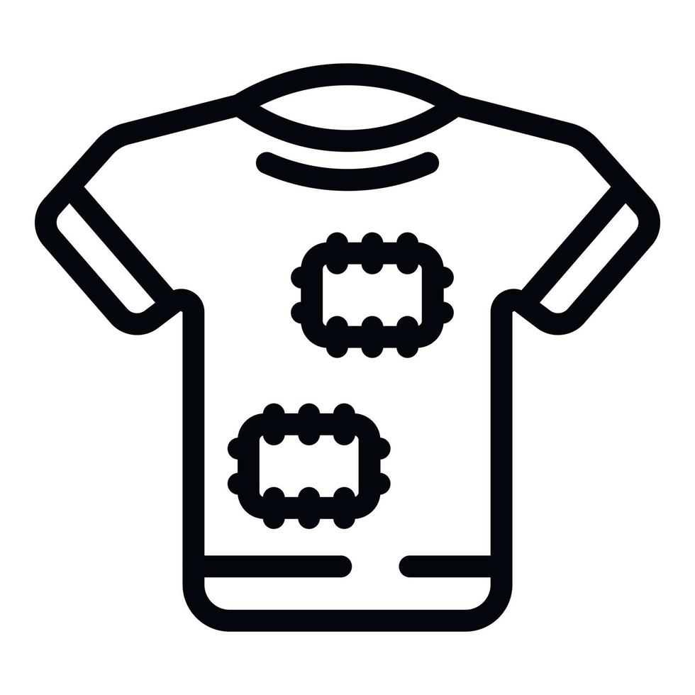 Poverty shirt icon outline vector. Poor man vector