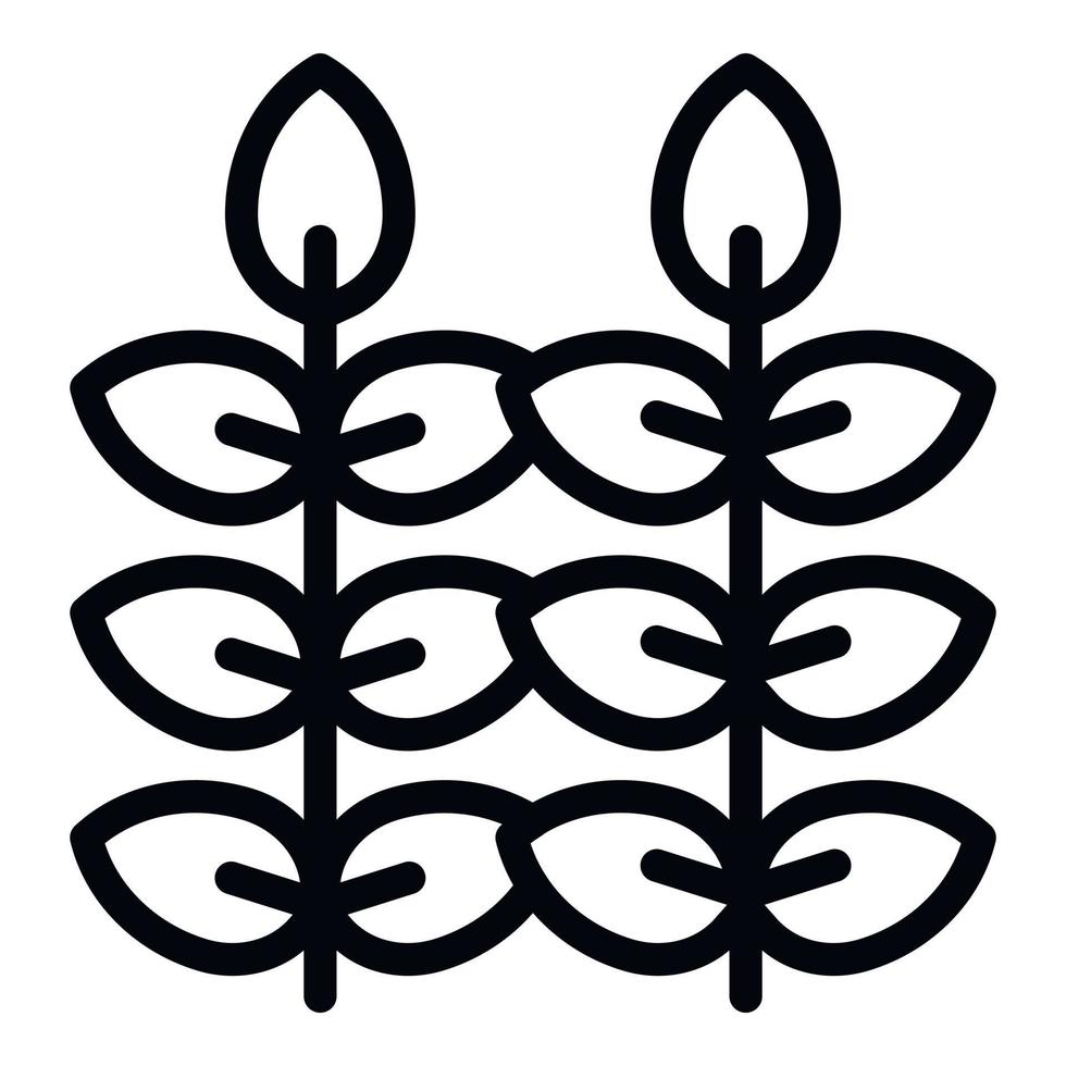 Poverty plant field icon outline vector. Poor family vector