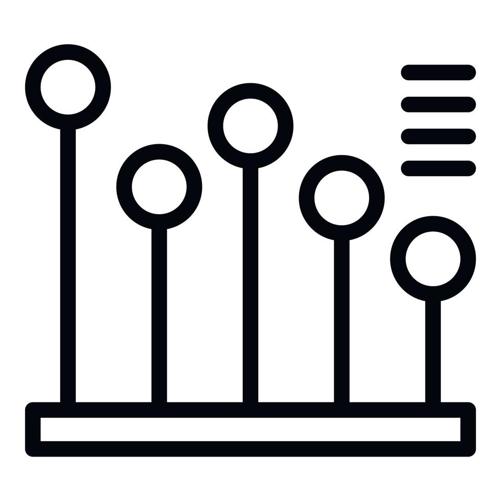Poverty chart icon outline vector. Poor people vector