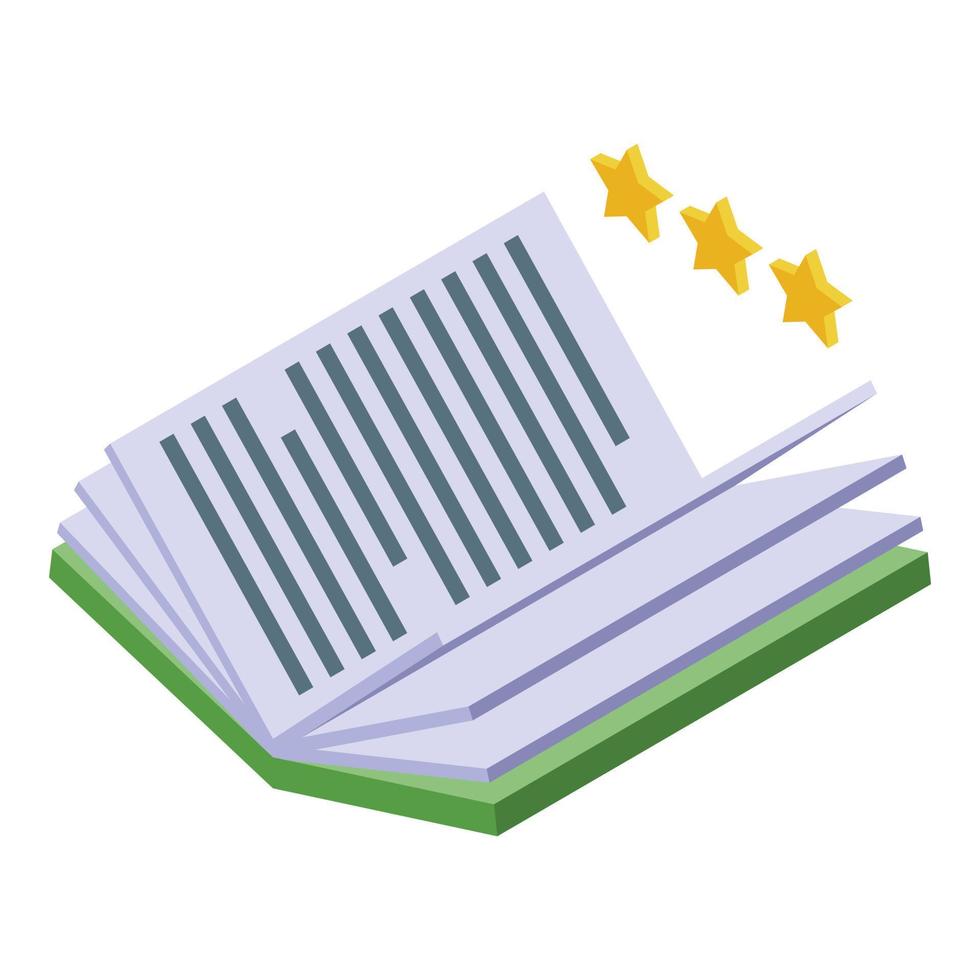 Best seller book icon isometric vector. School study vector
