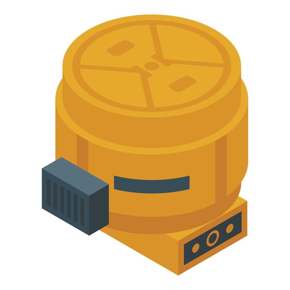 Small cement mixer icon isometric vector. Lorry tool vector