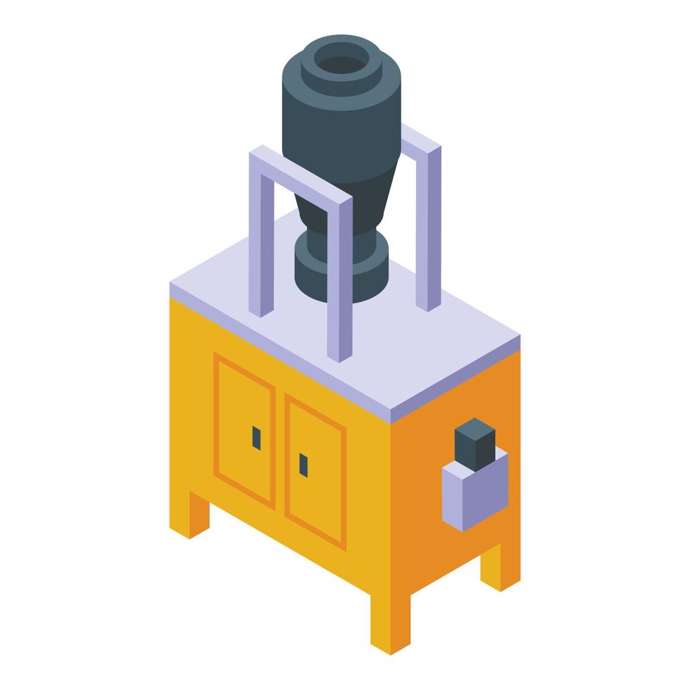 Machine mixer icon isometric vector. Cement industry vector