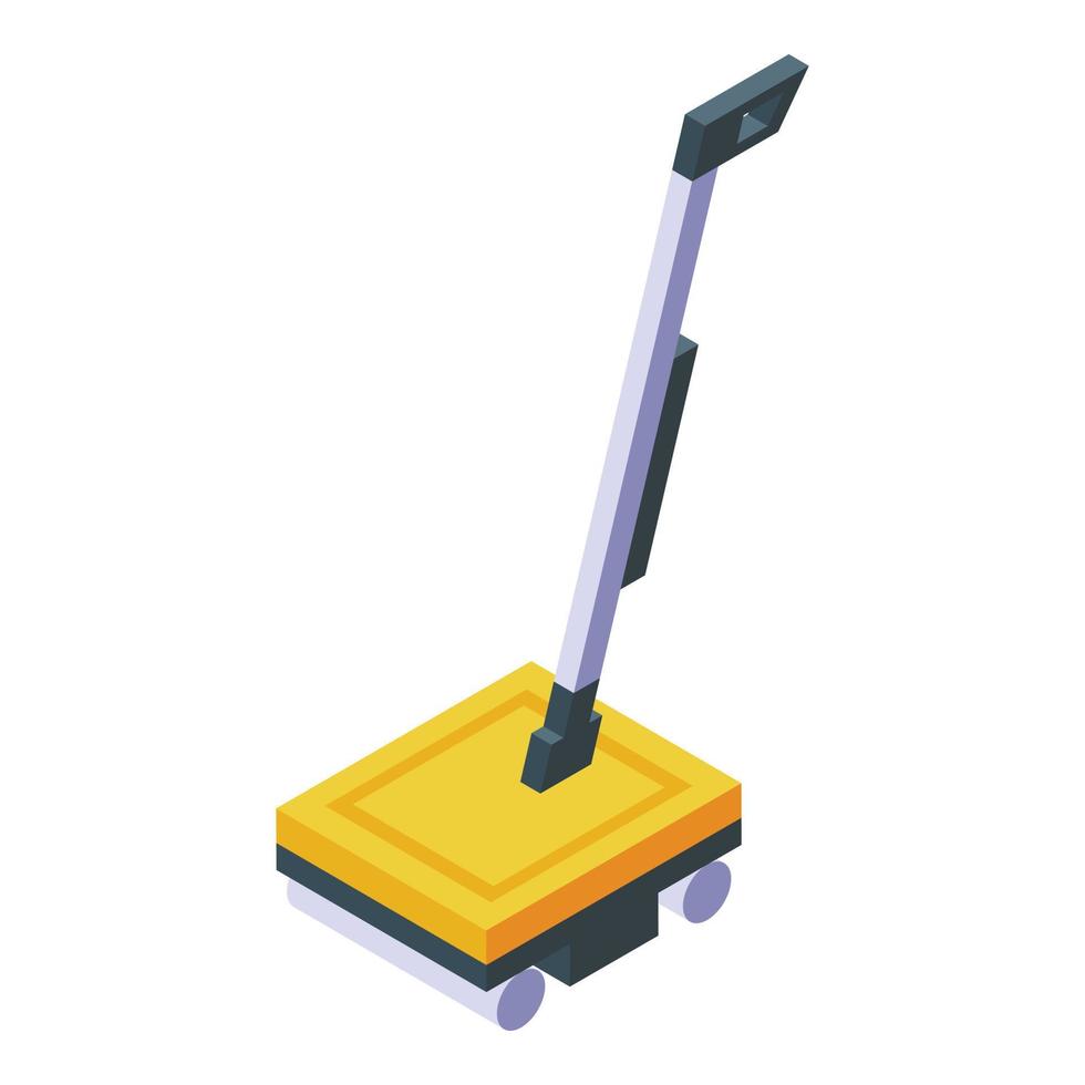 Washing mop icon isometric vector. Cleaning floor vector