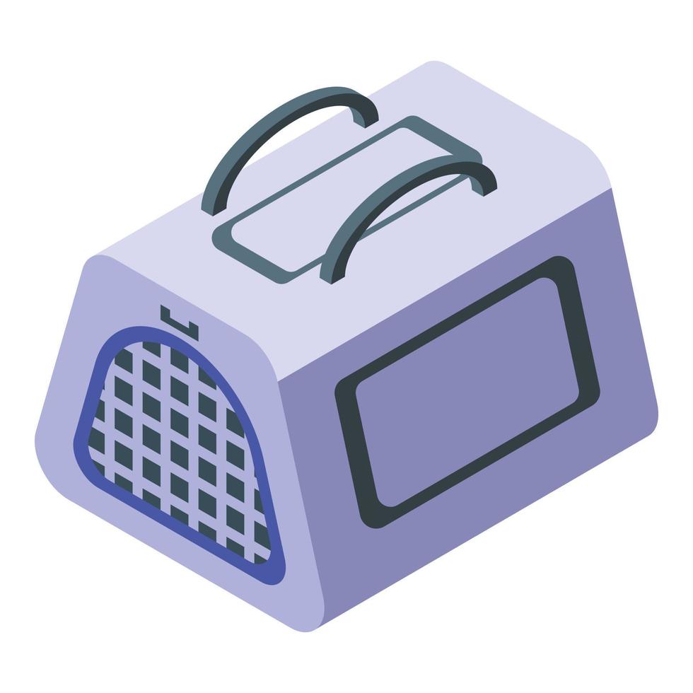 Pet carriage icon isometric vector. Cat travel vector