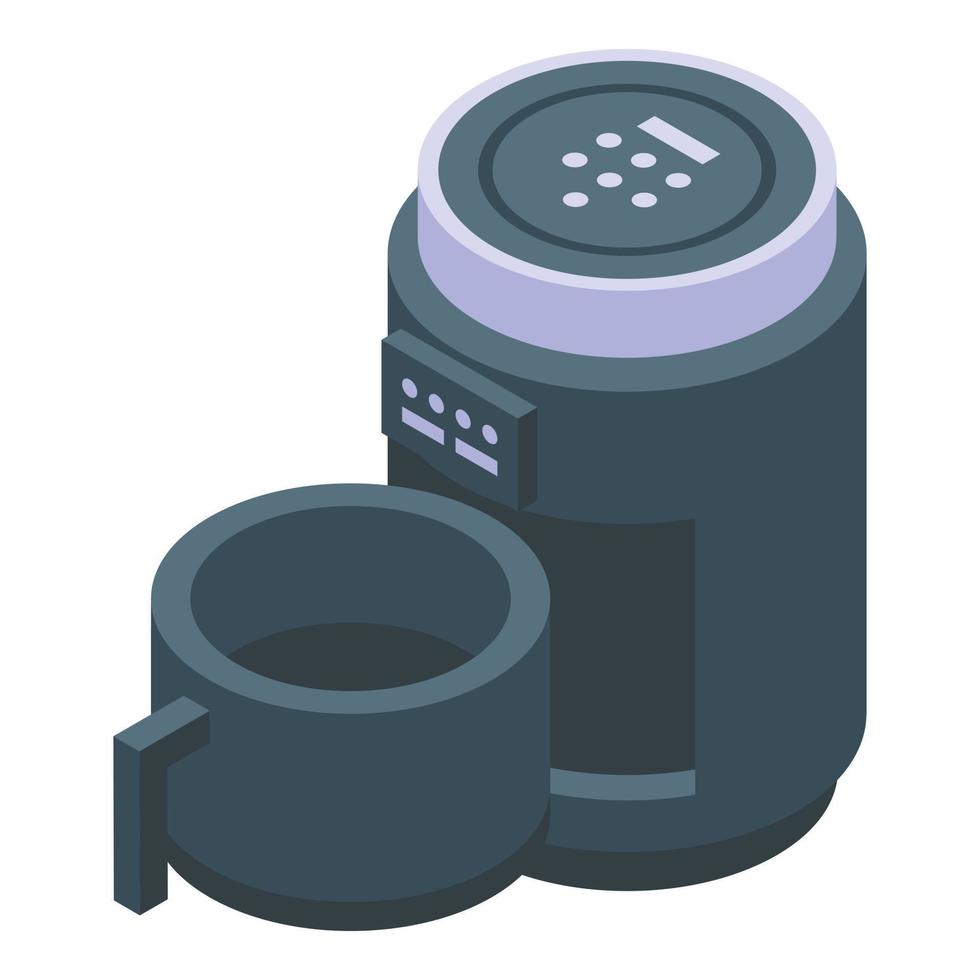 Meal air fryer icon isometric vector. Home cook vector