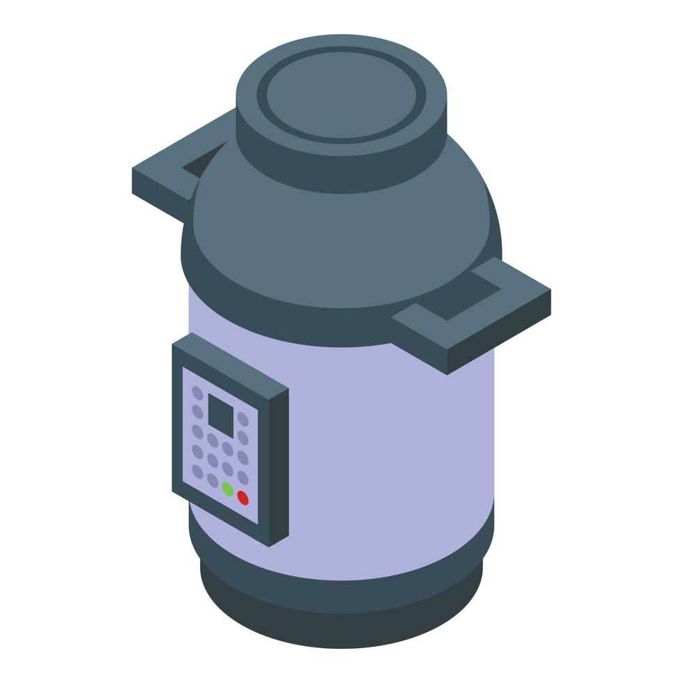 Air fryer icon isometric vector. Home cook vector