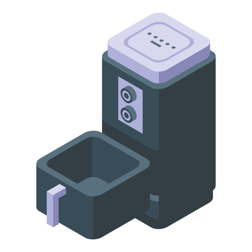 Cooking air fryer icon isometric vector. Home cook vector